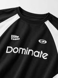 配色切り替え サッカーTシャツ ブラック×ホワイト