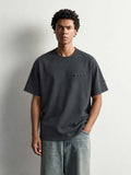 バックプリント Tシャツ アイアングレー