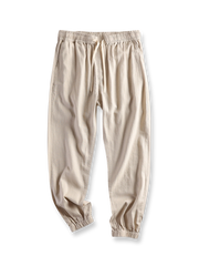 ピュアリネン素材を使用したルーズシルエットのジョガーパンツ