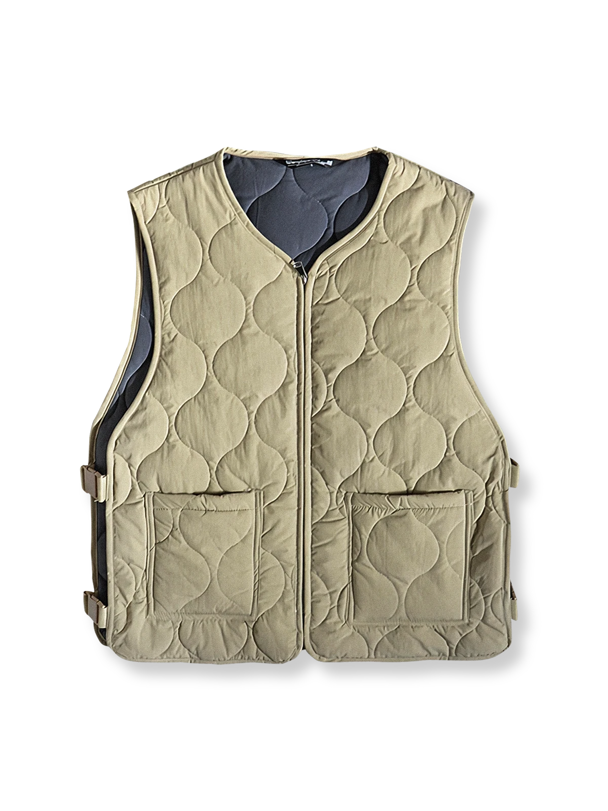 5色展開の撥水素材キルティングインサレーションベスト