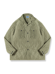 ピーチスキン素材のキルティング厚手ジャケットの製品イメージ