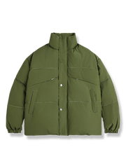 キルティング立襟ダウンジャケット