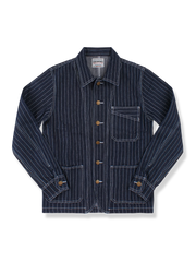 鉄道ストライプ柄のサイクルシャツジャケット