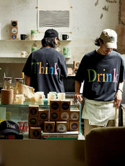 レインボー ロゴ Drk＆Thk Tee