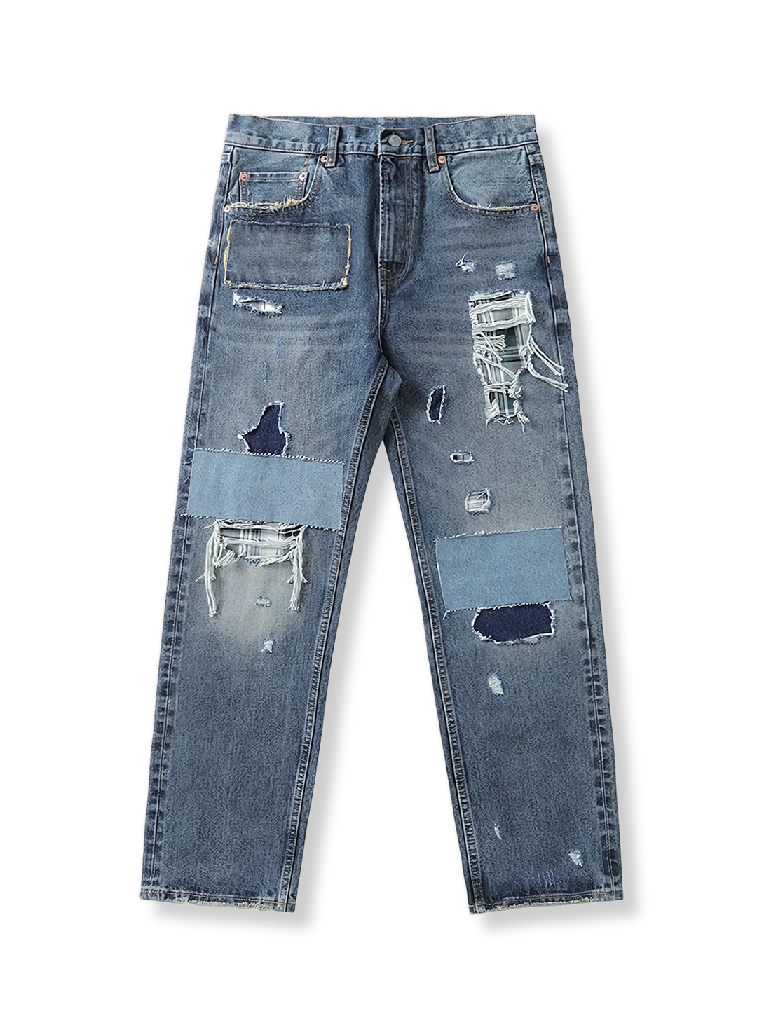 リメイクダメージ加工デニムパンツの製品イメージ