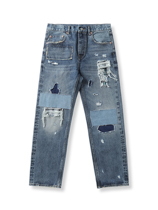 リメイクダメージ加工デニムパンツの製品イメージ