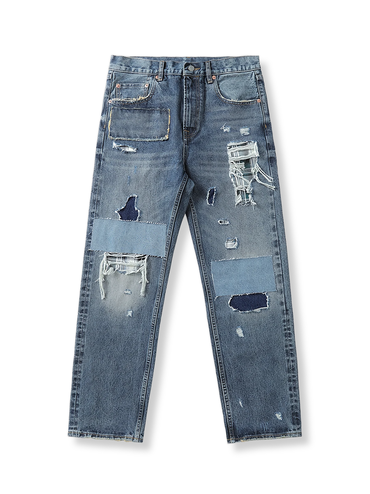 リメイクダメージ加工デニムパンツの製品イメージ