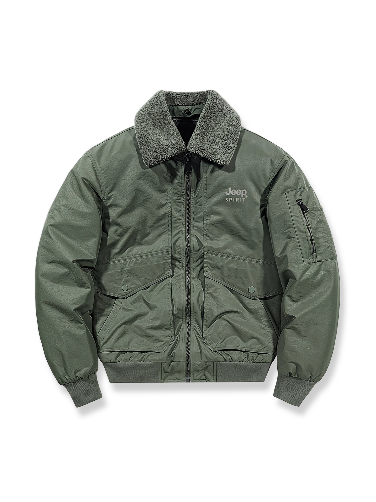 取り外し可能なフリース襟付きジャケットの製品イメージ