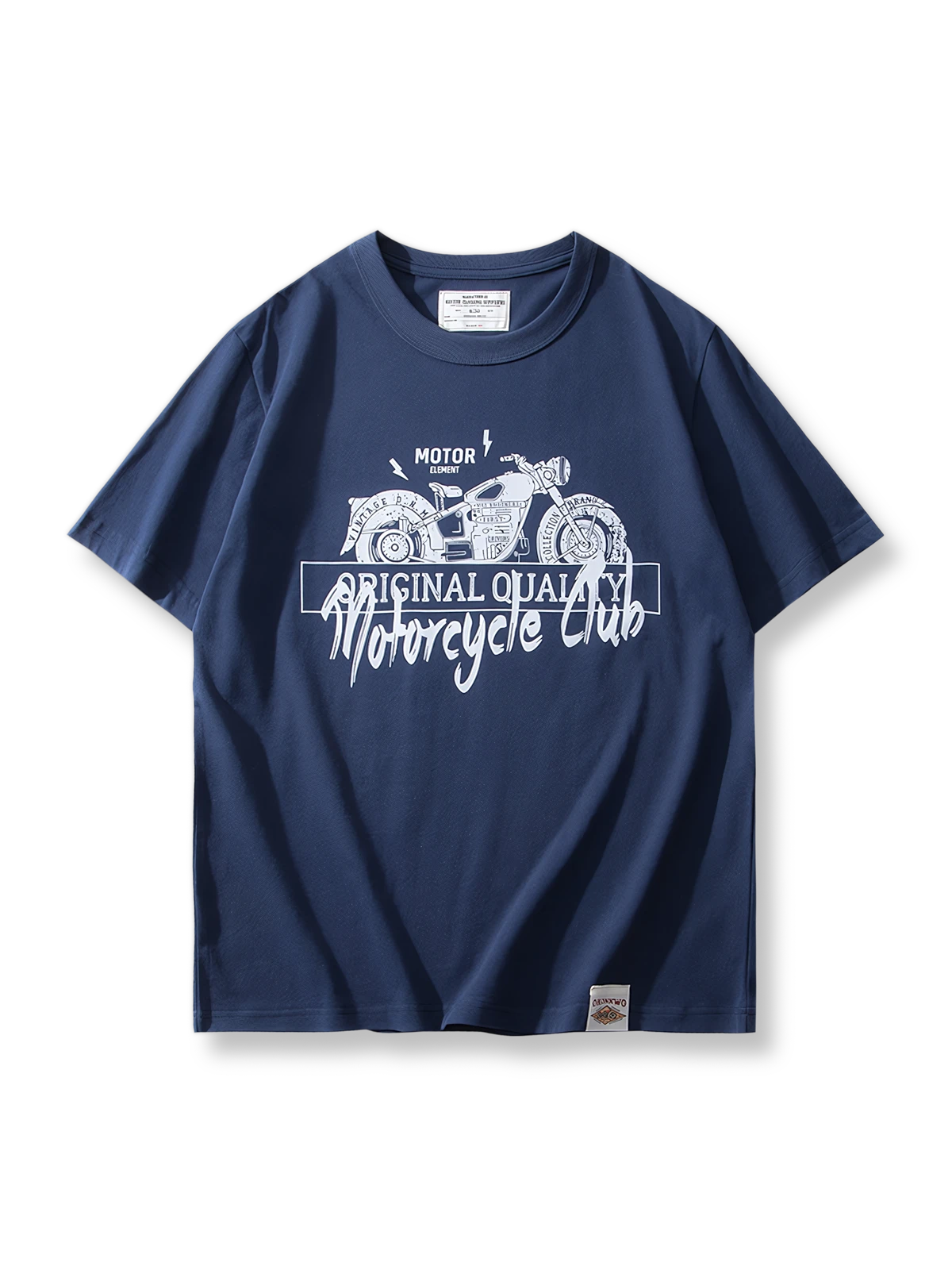 レトロバイクプリントのTシャツ