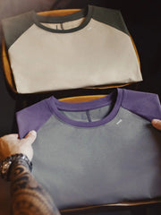 レトロカラークーリングラグランスリーブTシャツ