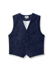 高品質コーデュロイ素材のレトロベスト。Vネックと多ポケット仕様、9色展開が特徴。