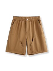 クラシックアメリカン伐採作業用パンツ風のダブルニーワークショーツ。