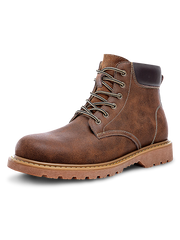 クレイジーホースレザー使用、多色調の光沢とヴィンテージ感が魅力のレトロハイカットワークブーツ