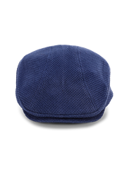 刺し子剣道生地と藍染めを用いたレトロベレー帽。