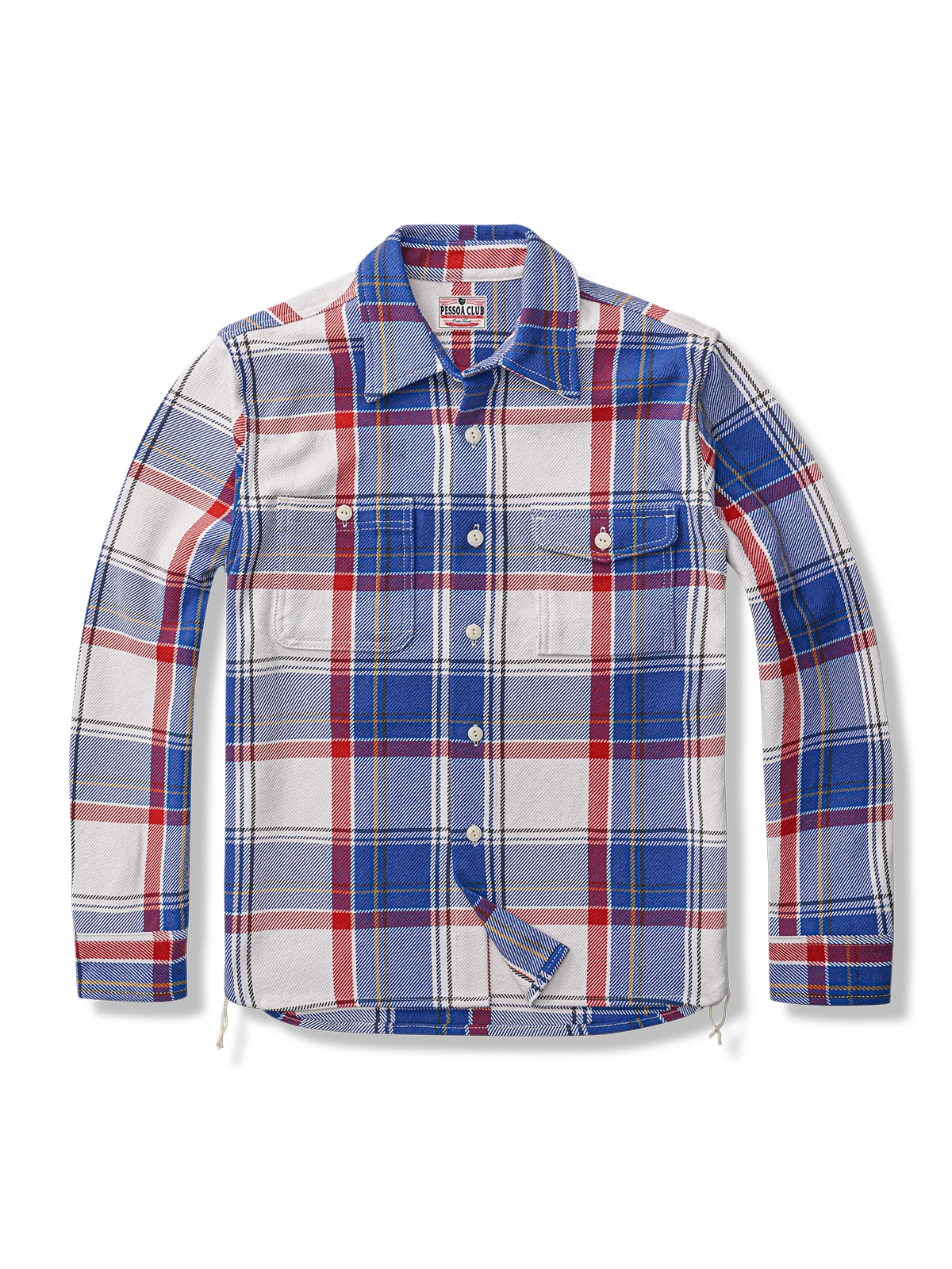 レトロなボタンと左右対称ポケットが特徴の万能デニムシャツ