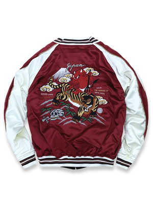 リバーシブル 宝船 七福神刺繍 シルク スカジャン -PESSOA CLUB