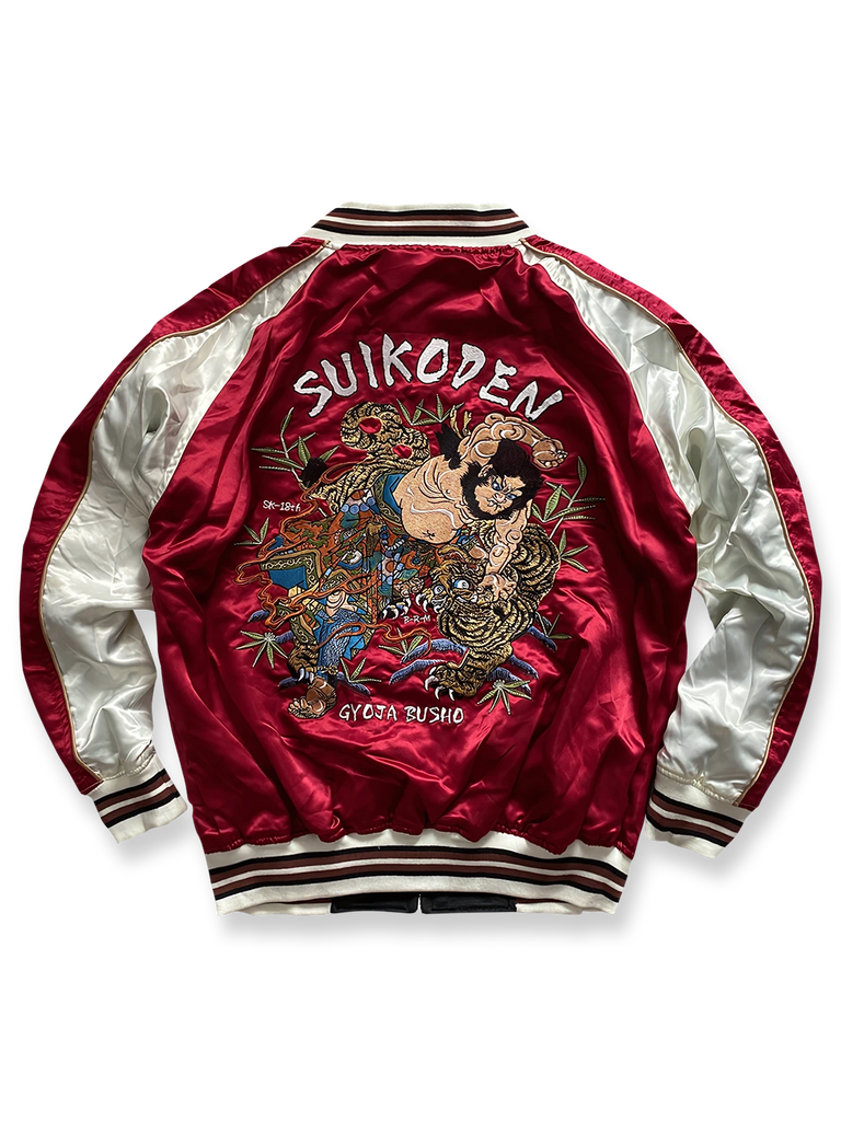 佐々木ページベルベット　キルティングリバーシブル スカジャン リバーシブル 刺繍 ベルベット スカジャン -PESSOA CLUB