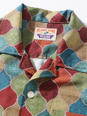 ロココプリントキューバカラーアロハシャツ