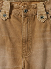 ロープネット付きウォッシュドキャンバスショーツ