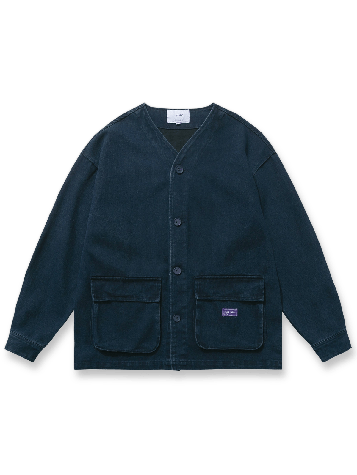 サンドウォッシュ藍染めワークジャケット