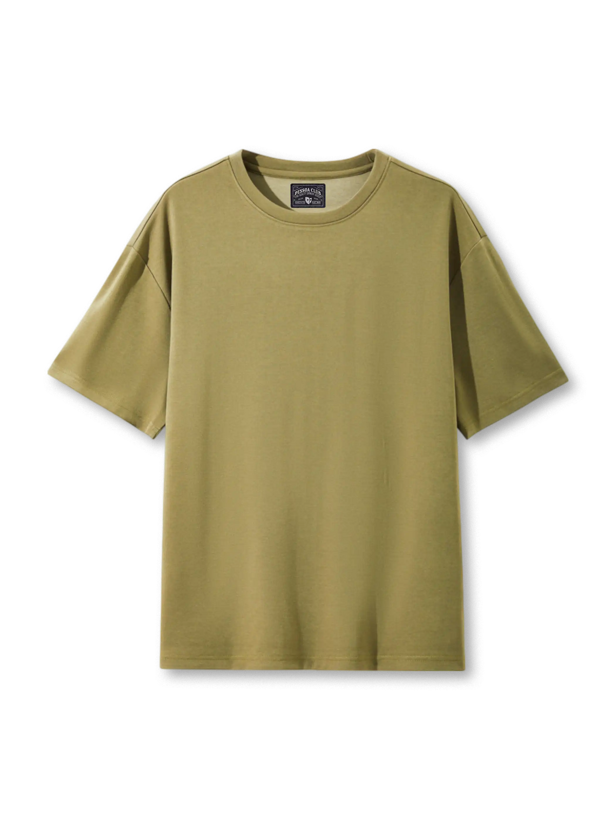 シルク混紡の軽量ニットが映えるベーシッククルーTシャツ