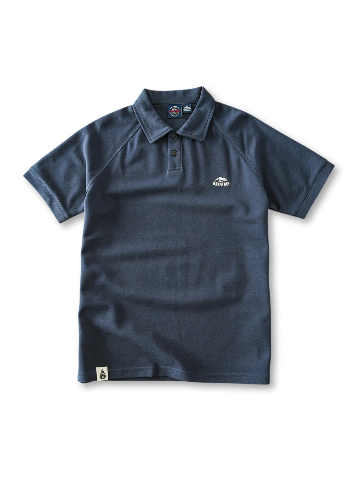シルキー仕上げピケポロシャツ ネイビー