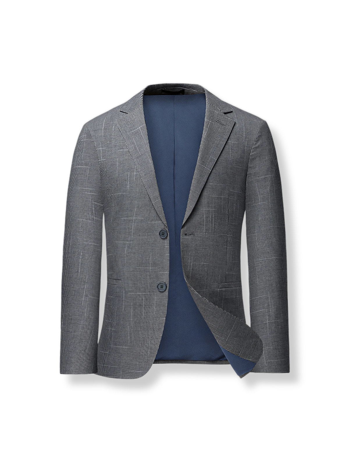 シングルブレストとスリムフィットが特徴のテーラードジャケット。