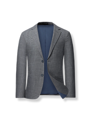 シングルブレストとスリムフィットが特徴のテーラードジャケット。