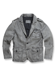 1.3mm厚トップグレインレザーのスリムカットジャケット。