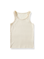 アイスシルク長繊維素材のスリムフィットタンクトップ。