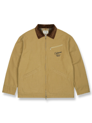 竹節柄デトロイトジャケット。