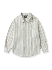 スラブストライプのシャツ