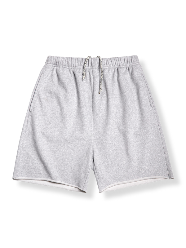 スプラッタグレーのロールアップ仕様スウェットパンツ