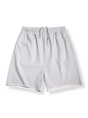 スプラッタグレーのロールアップ仕様スウェットパンツ