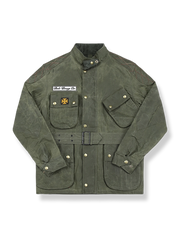 立襟とウエストマークが特徴のヘビーウェイトバイクジャケット