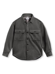 スターリースカイウール混長袖シャツ