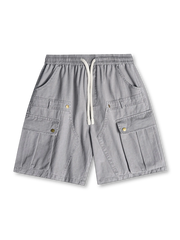 耐久性の高い斜子織コットンと石磨き酵素ウォッシュ加工を施したワークショーツ