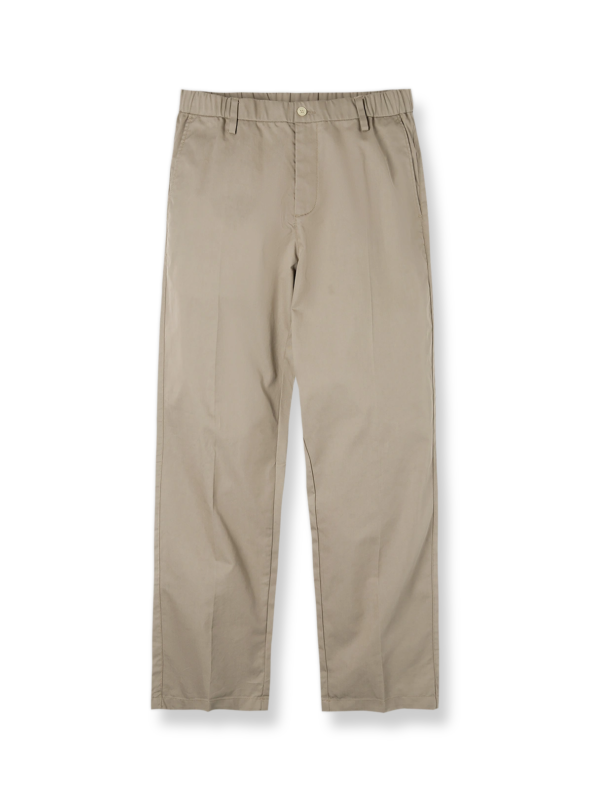 ストレート＆テーパードシルエットのカジュアルカーキパンツ