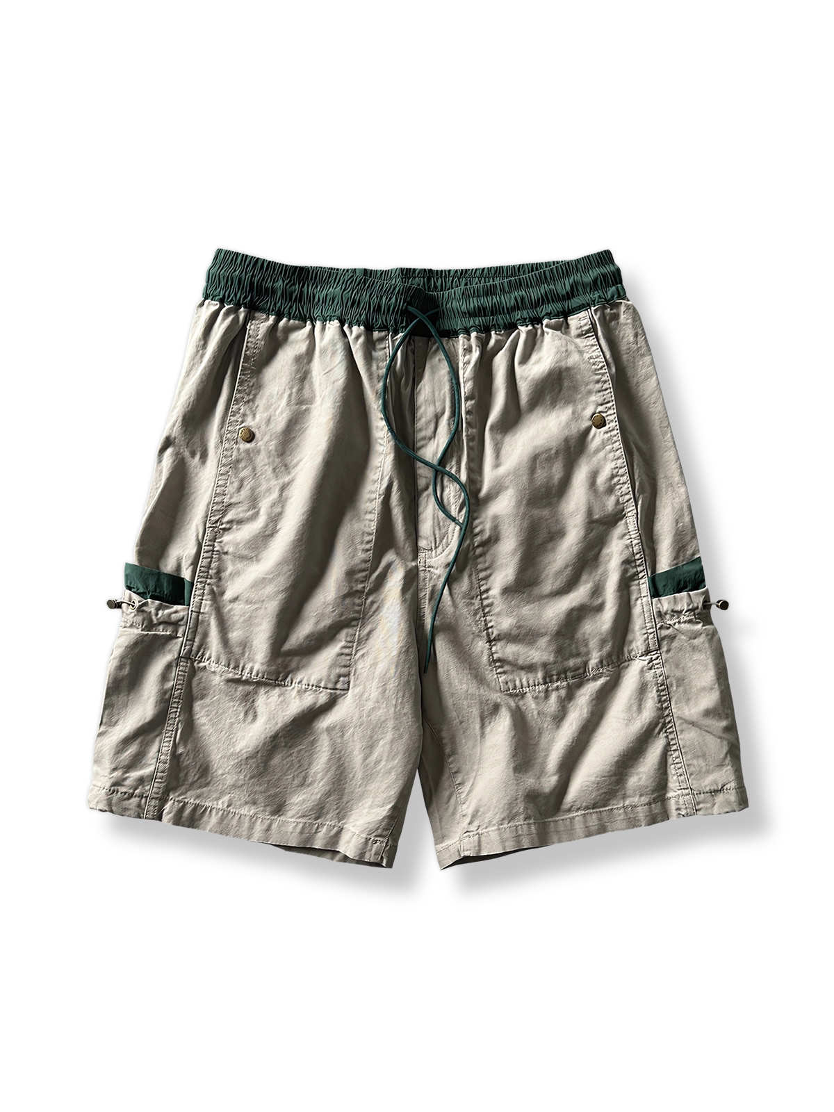 ストラクチャードパッチワークワークショーツ