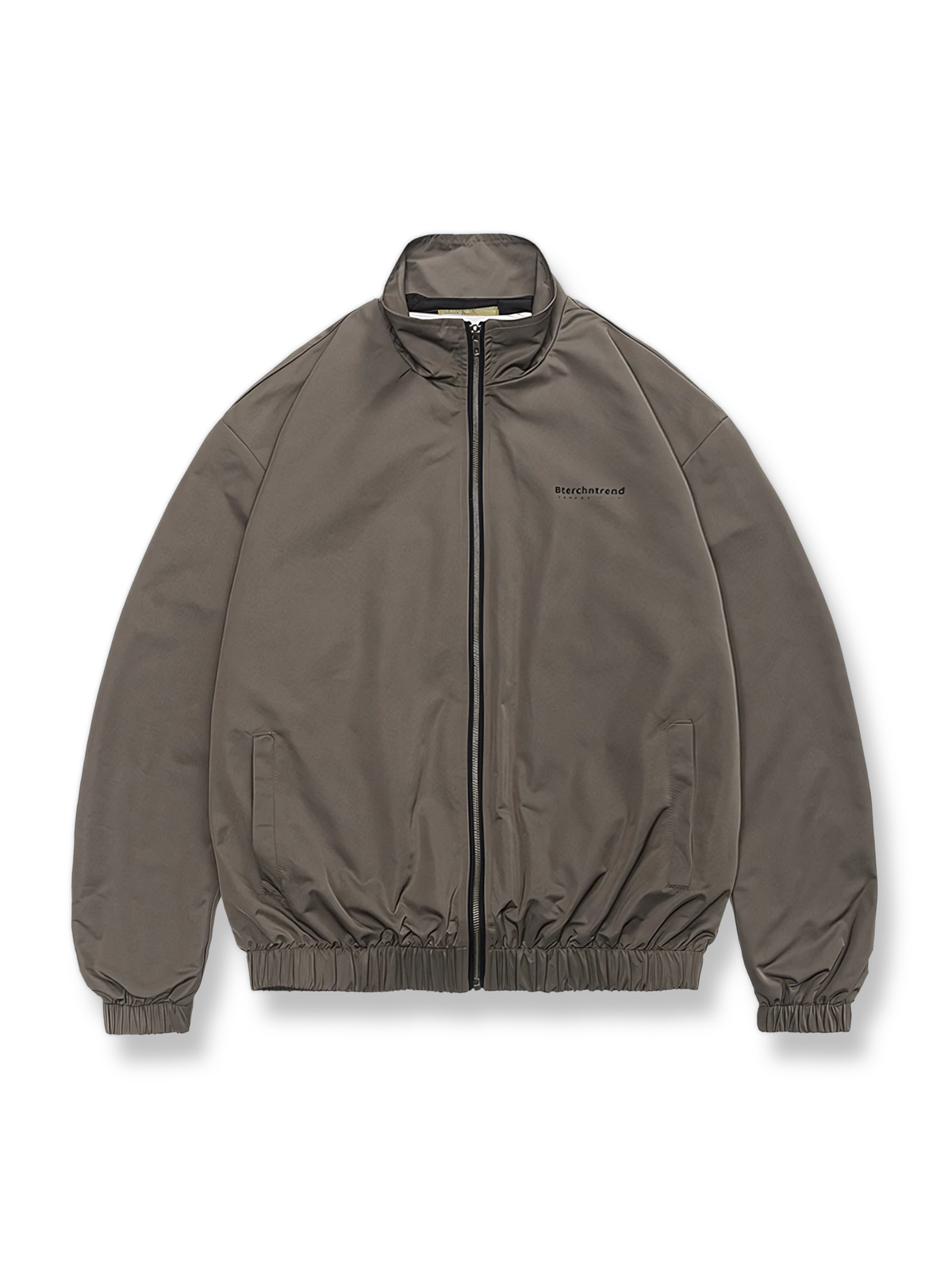 深緑の立ち襟ジャケットのイメージ