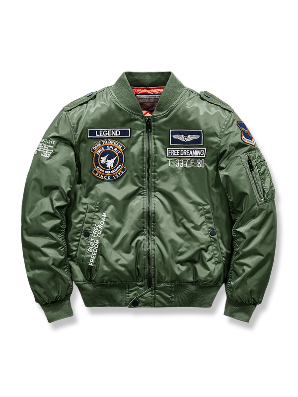 T-33/F-80戦闘機刺繍入りMA-1フライトジャケットの製品イメージ