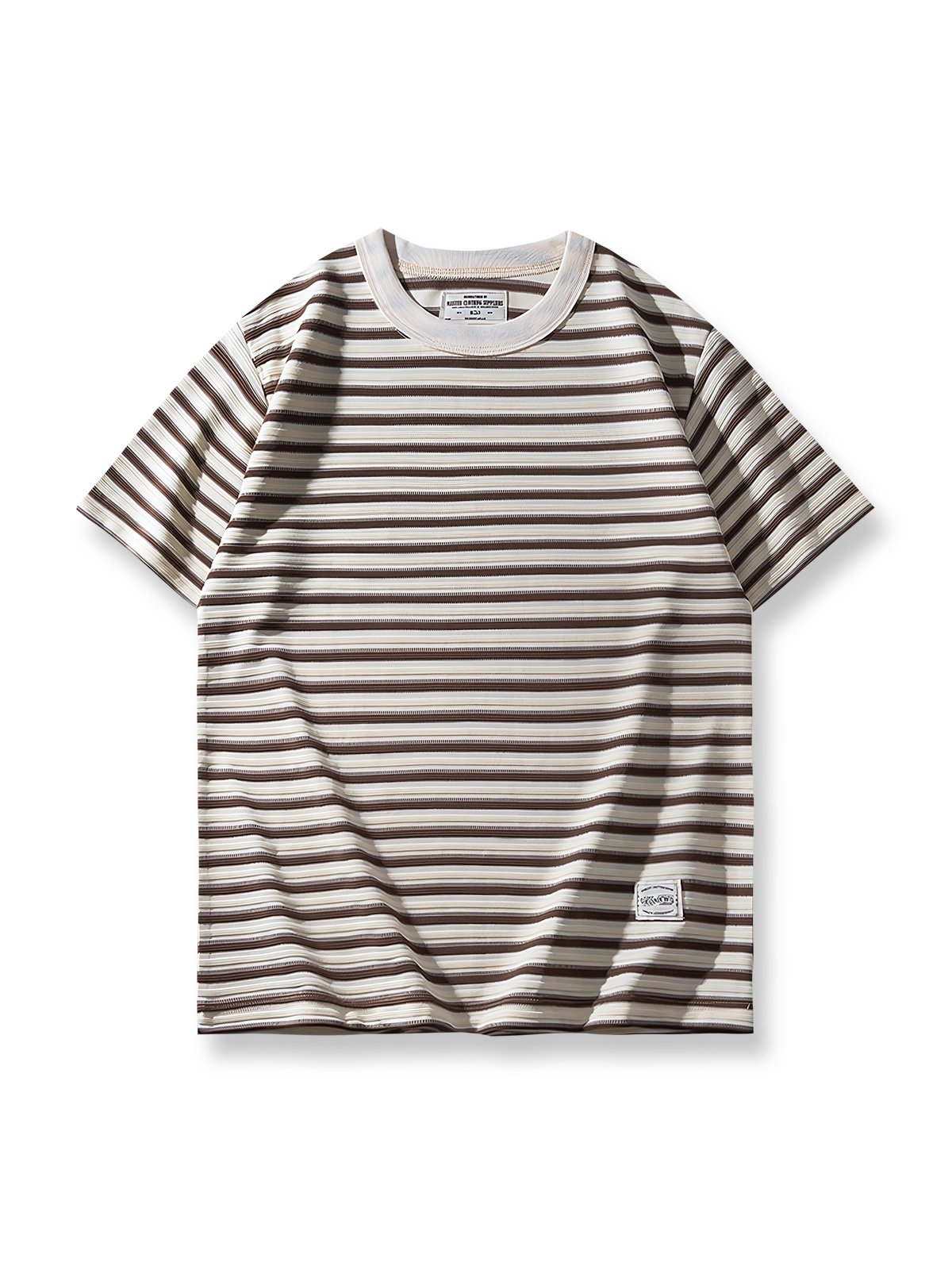 280gヘビーウェイト細ストライプのタンクパターンTシャツ前面が見える商品画像