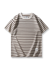 280gヘビーウェイト細ストライプのタンクパターンTシャツ前面が見える商品画像