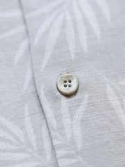 リヨセルコットンリネン パームリーフ ハワイアン古巴襟シャツ