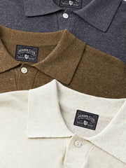 テンセルリネンニットポロ