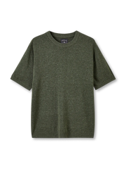 テンセルリネンショートスリーブニットTシャツ