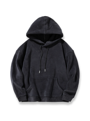 厚手裏起毛で暖かい5色展開のフード付きパーカー