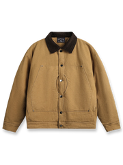 暖かさと機能性を兼ね備えたエレガントなハンティング中綿ジャケット。実用的な大容量ポケット付き。