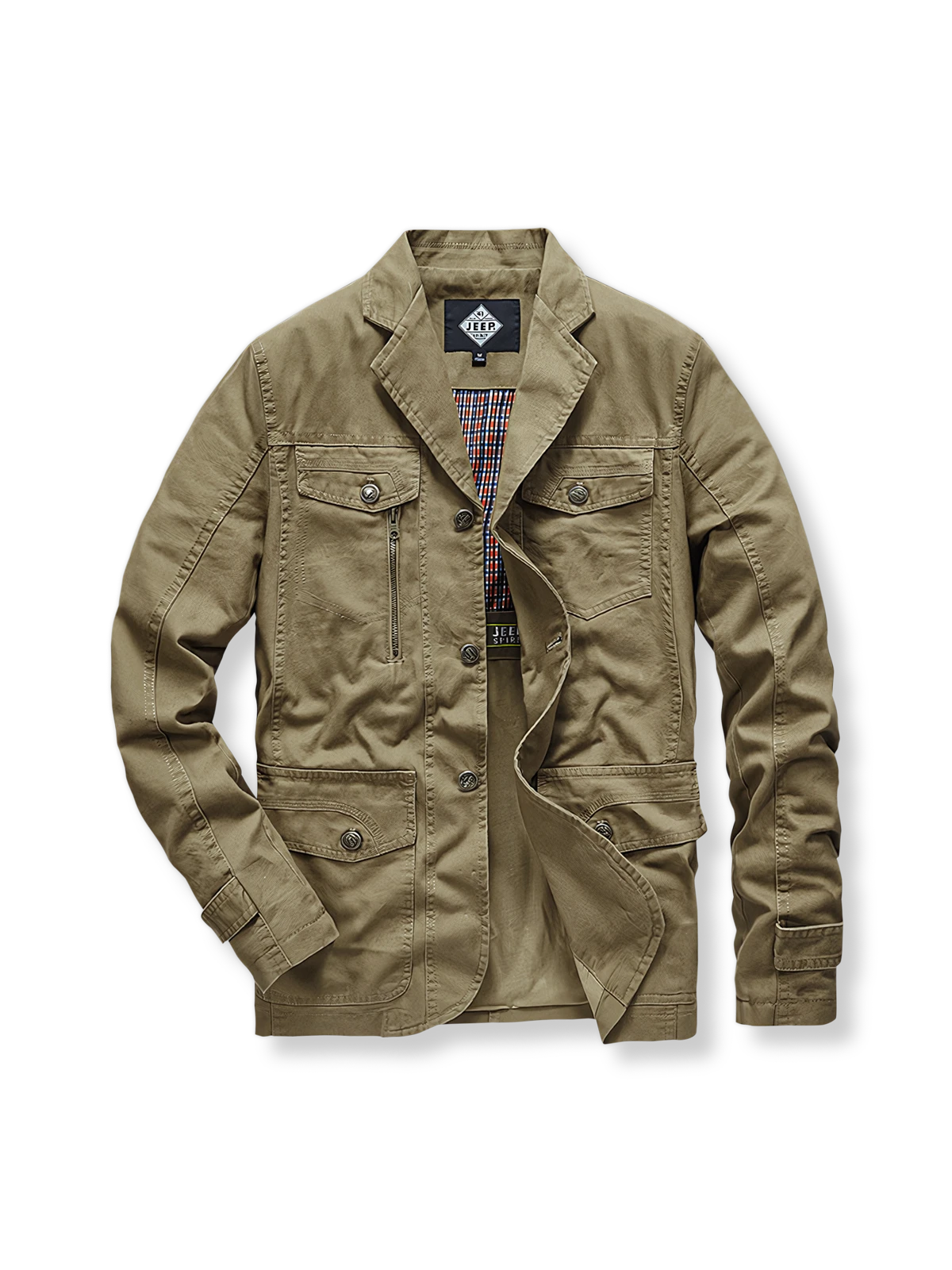 3色展開のスリムフィットジャケットの製品イメージ