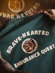 虎頭刺繍 コーチジャケット